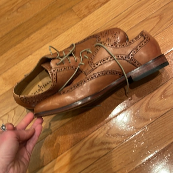 Cole Haan Brown, leather wingtip, Oxford, dress shoes, size 11 - Picture 5 of 7